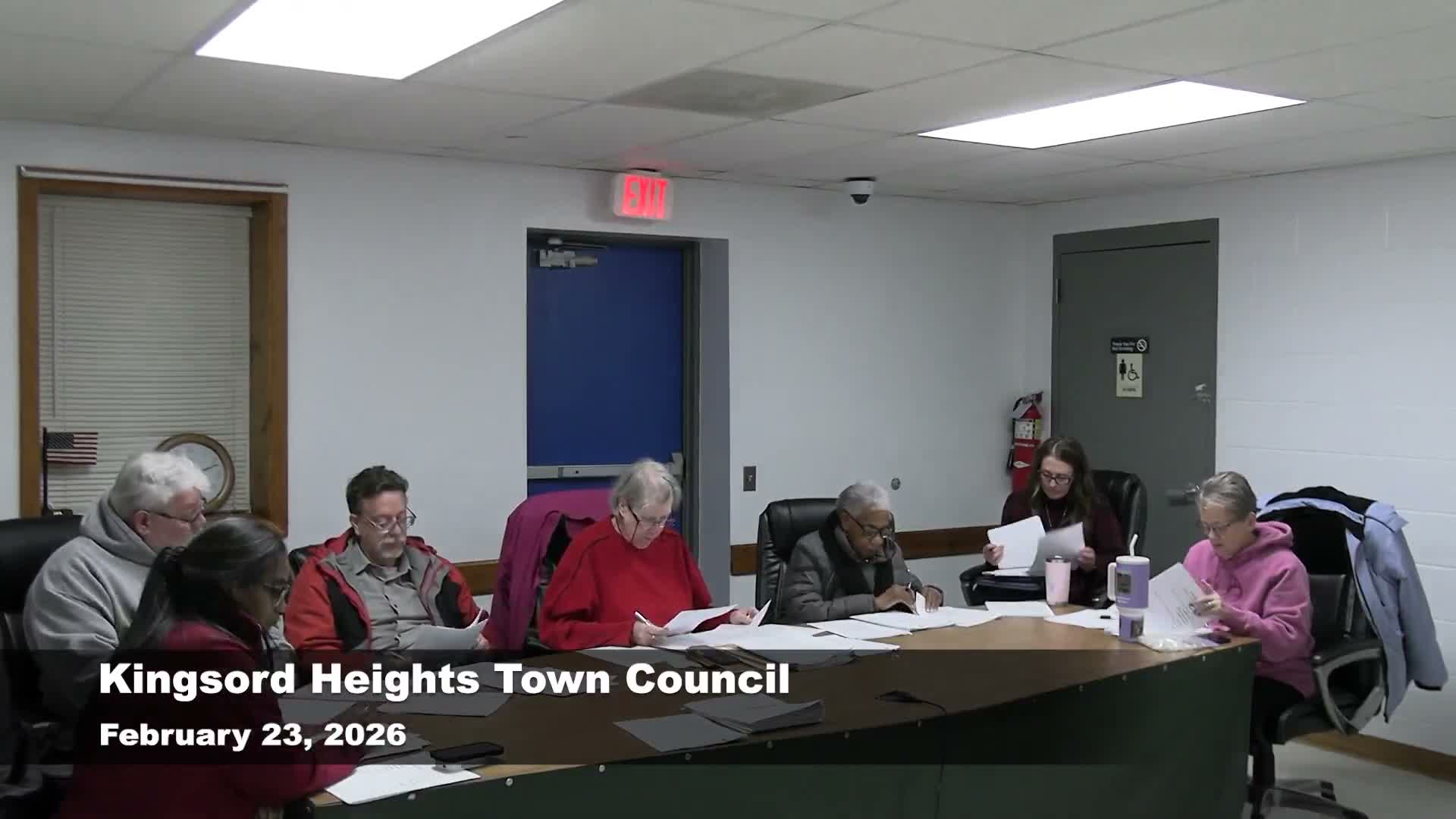 Kingsford Heights approves minutes, claims and names regional planning representative