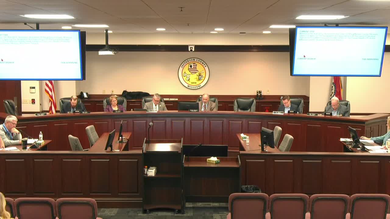 Jefferson County Council adopts budget amendment, appoints county health officer and approves multiple rezonings