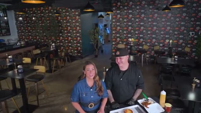 Halls on Fifth chef Will Atkinson showcases viral 'hot butter chicken katsu' sandwich