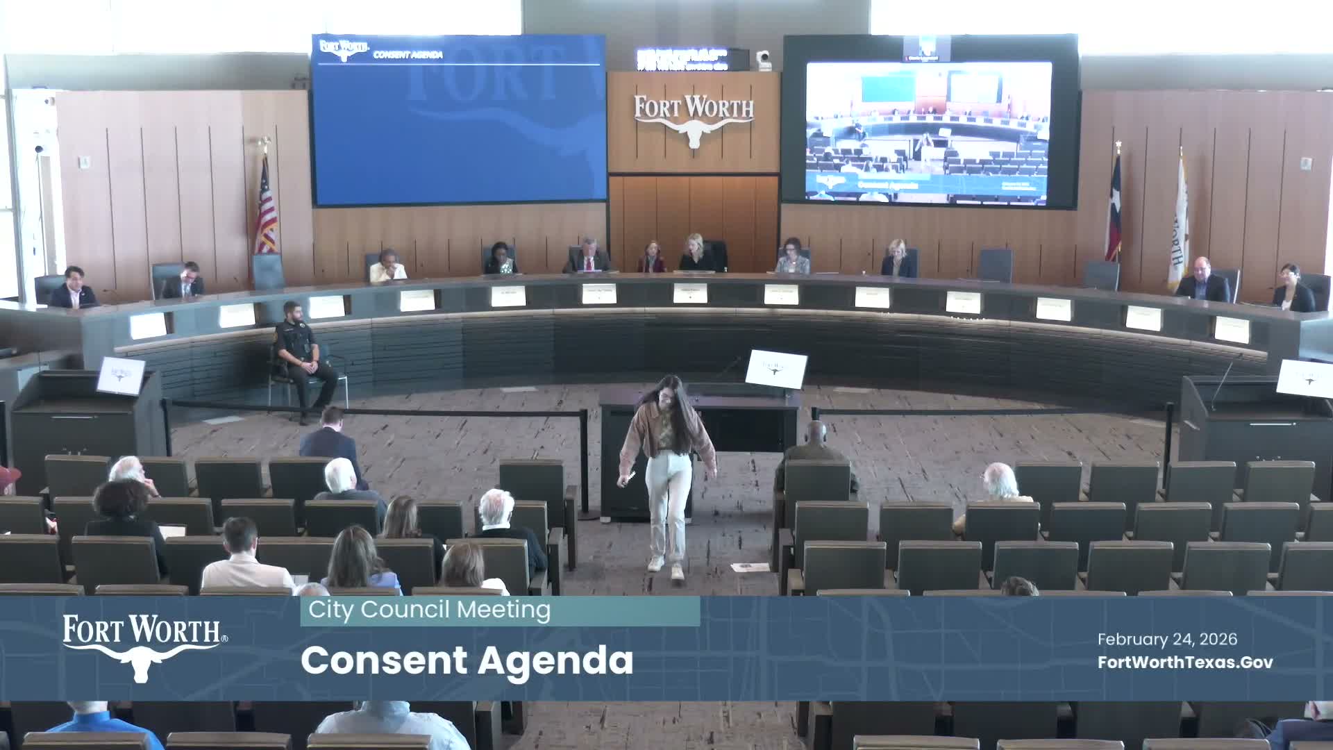 Fort Worth council approves consent agenda and routine items; resident questions $7.1M software contract