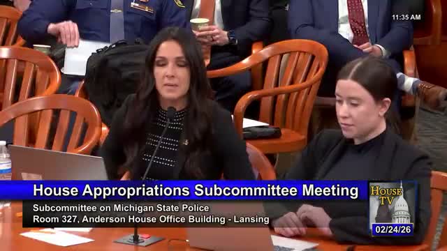 Criminal Justice Information Center briefs committee on LEIN, clean-slate work and audit fixes for offender registry access