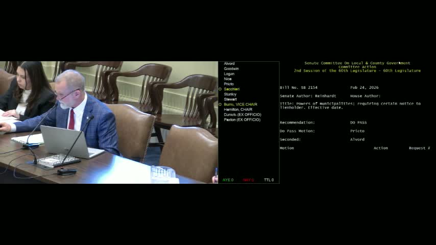 Senate committee advances multiple local-government bills, including plat cleanup and transparency fix