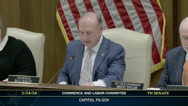 Senate Commerce and Labor advances slate of bills; multiple measures sent to calendar or other committees