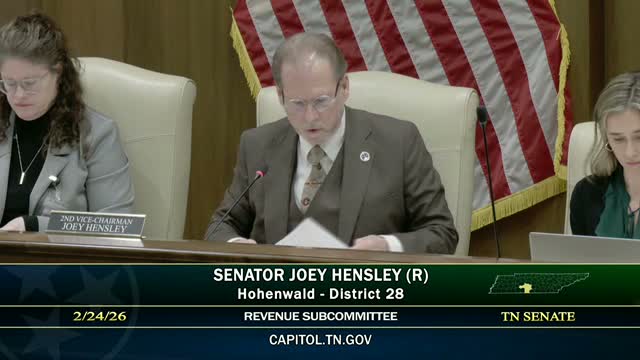 Revenue subcommittee recommends negatively on bill lowering lawyers' professional privilege tax