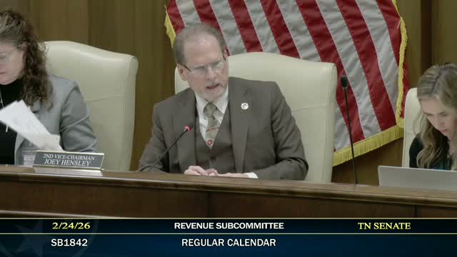 Subcommittee issues negative recommendation for bill exempting sales tax on small-aircraft repairs