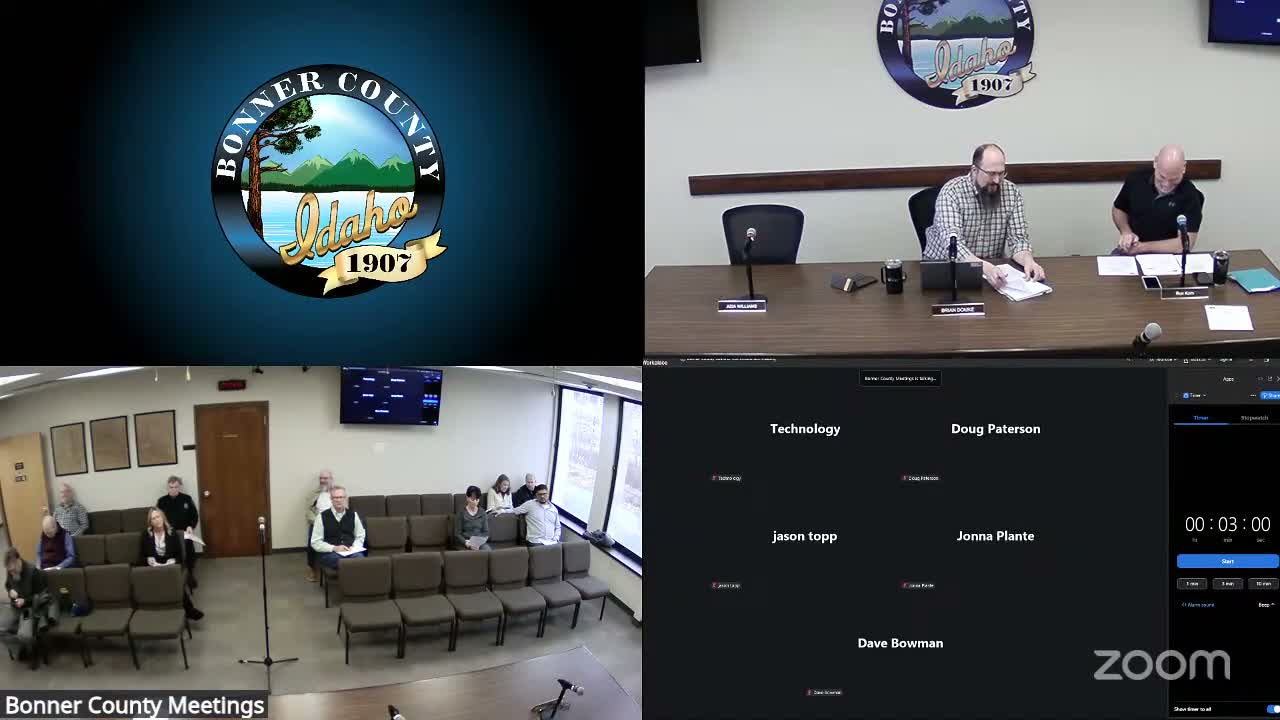 Bonner County board approves consent agenda, claims and demand batches