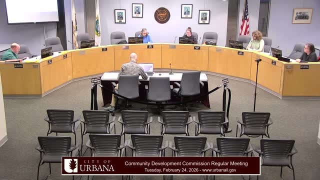 Urbana Community Development Commission holds public hearing on 2026–27 HUD action plan