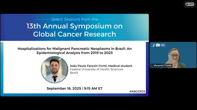 Brazil study shows 75,201 hospitalizations for malignant pancreatic neoplasms (2019–2023) with high in-hospital mortality