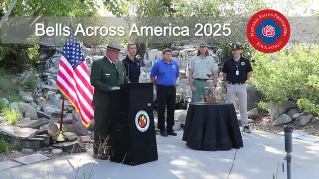 NIFC partners honor 140 fallen firefighters; bells tolled and center lit in red