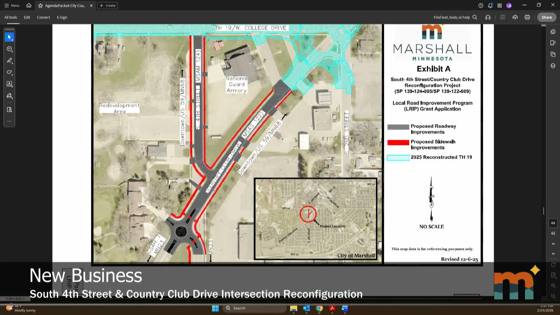 Marshall council backs resolution to pursue Series 2026A general-obligation bonds