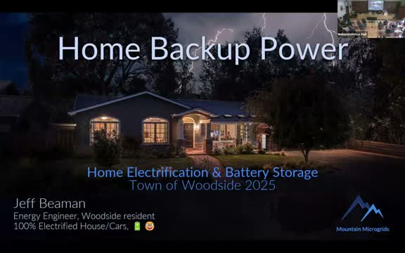 Local presenter urges solar-plus-battery microgrids for resilience after extended outages