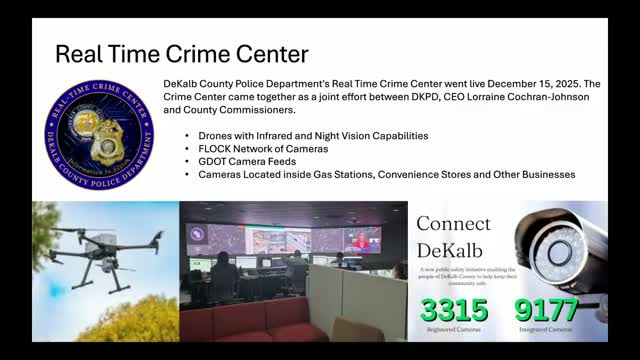 DeKalb opens Real Time Crime Center, expands cameras, drones and gunshot detectors