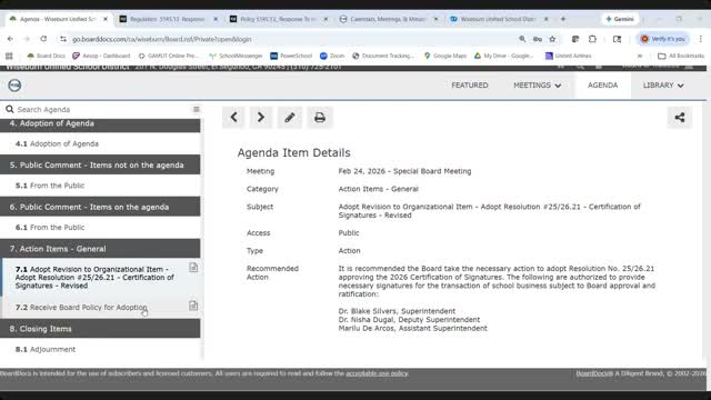 Wiseburn Unified board adopts policy on law-enforcement requests for student information