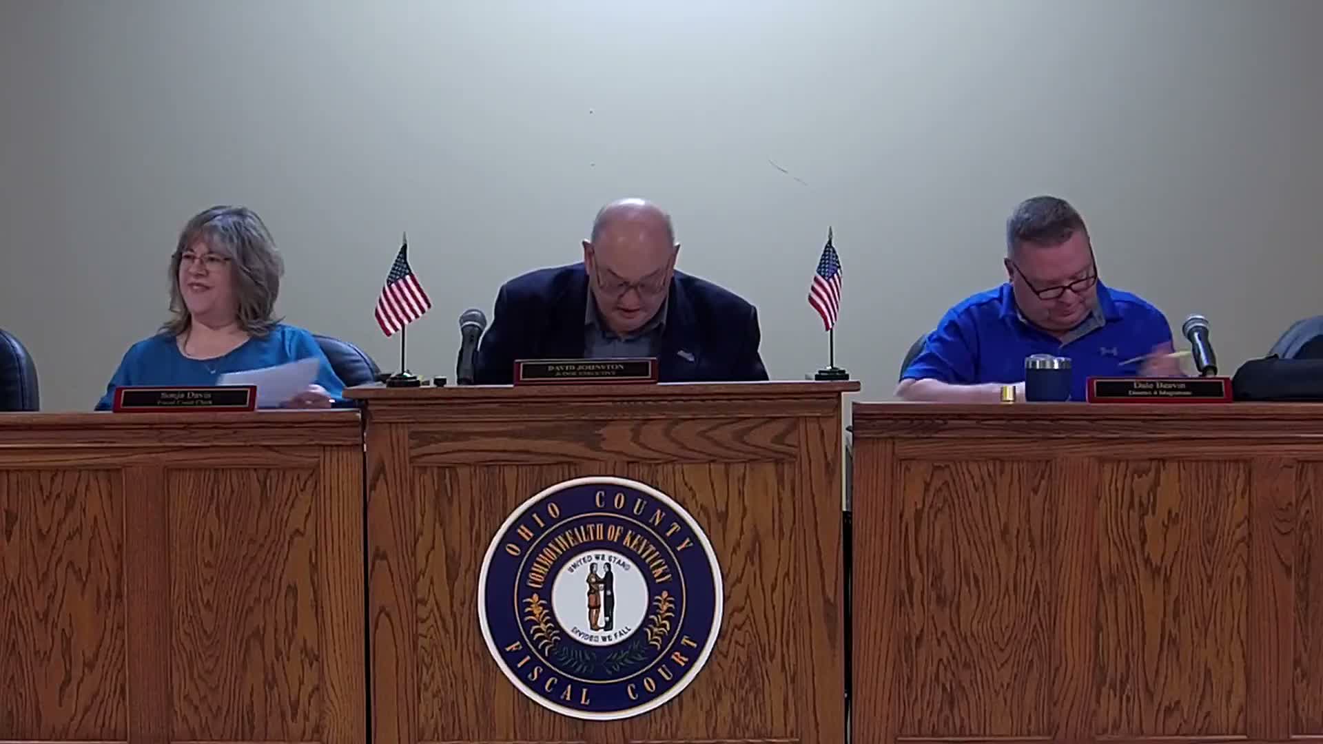 Ohio County Fiscal Court approves sheriff’s 2025 final and 2026 estimated budgets