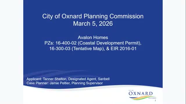 Staff recommends council certify EIR and approve Avalon Homes coastal permit despite unmitigable traffic impact