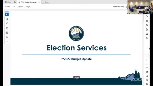 Board hears budget update; county moves $36,000 of elections requests into contingency