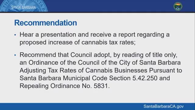 Finance committee advances cannabis tax change and asks staff to differentiate medical and recreational sales