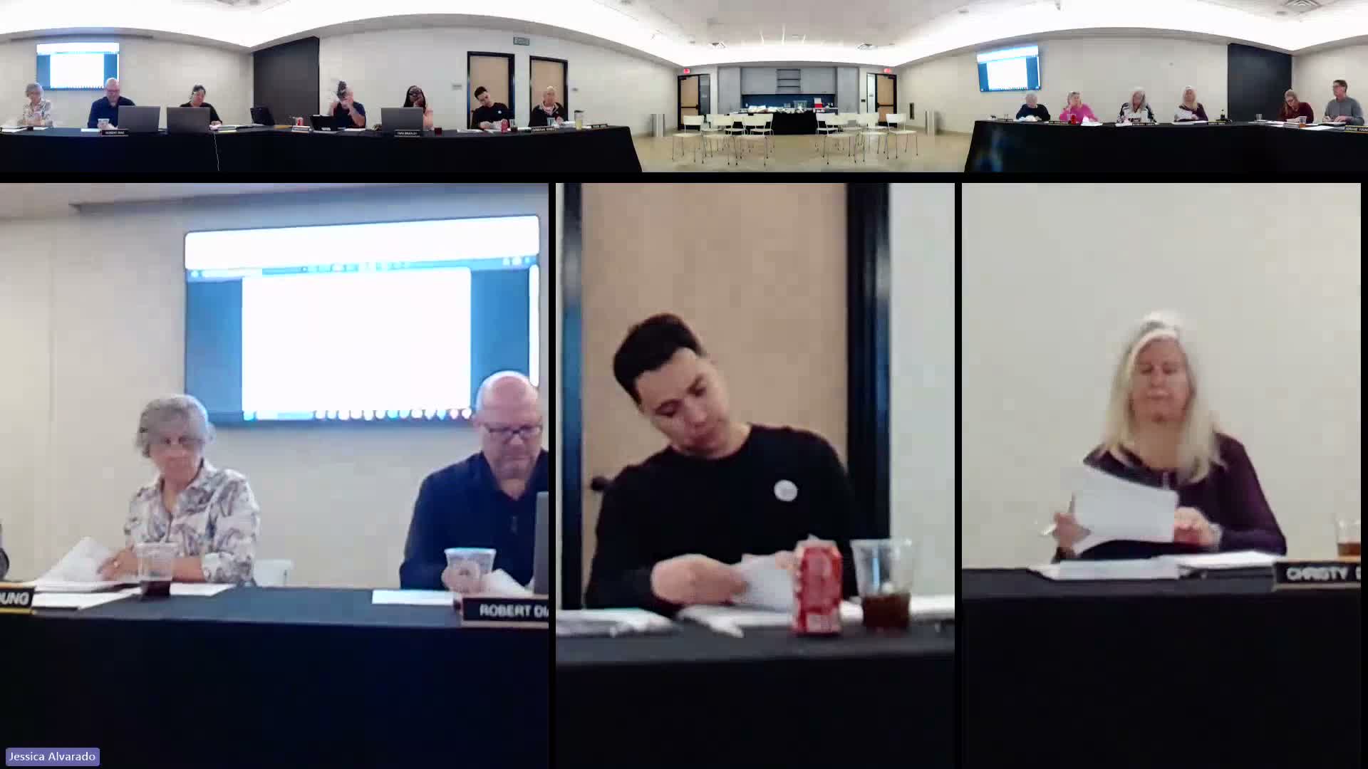 Votes at a glance: minutes approved; Squire Park decision tabled