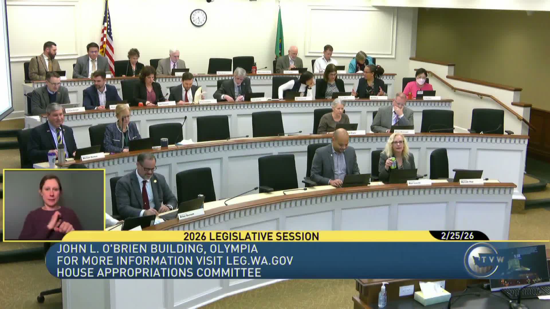 House Appropriations Committee reports substitute House Bill 22‑89 out of committee after debate over dozens of budget amendments