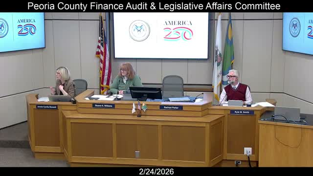 Peoria County treasurer unveils draft investment and purchase-card policies; renegotiates Brink's contract escalator