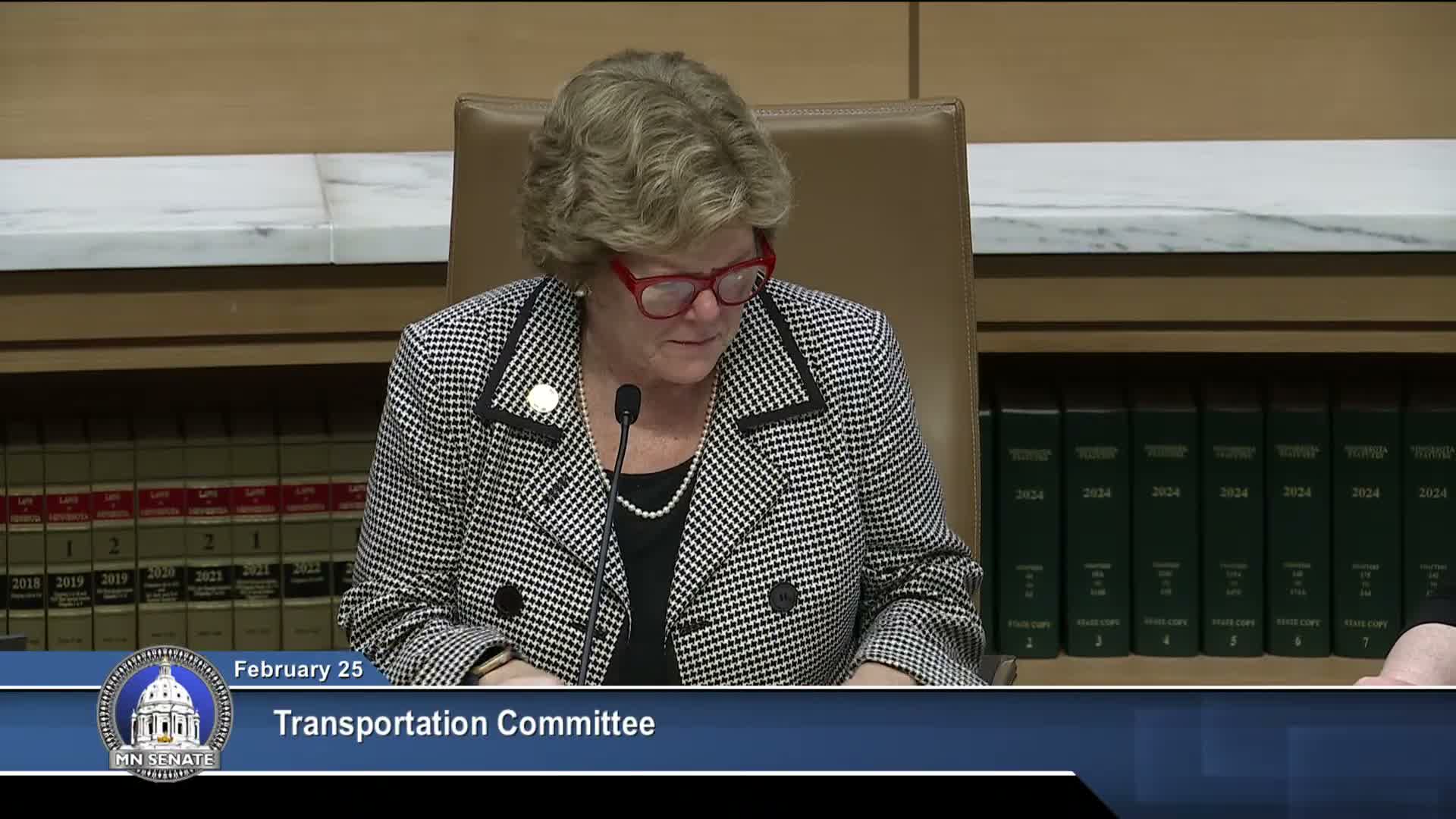Senate committee reviews MnDOT bill to align bridge/tunnel inspections with federal standards and authorize truck‑parking partnerships