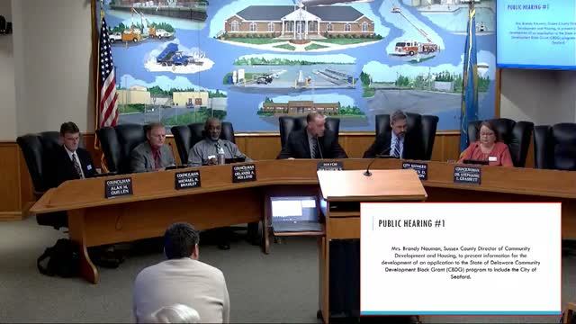 Seaford council green-lights participation in Sussex County CDBG application