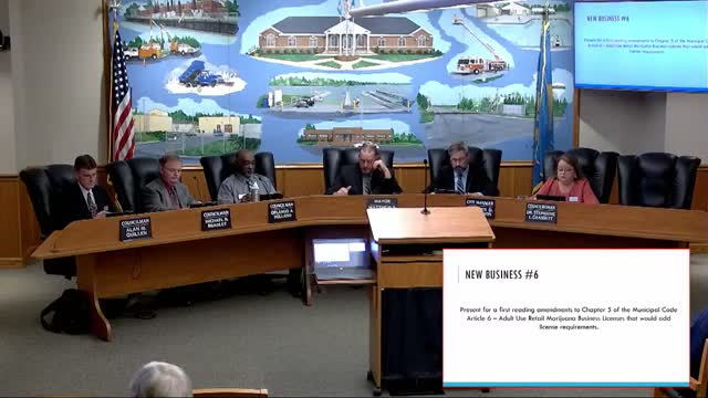 Seaford holds first reading on adult-use marijuana licensing and draft fee schedule