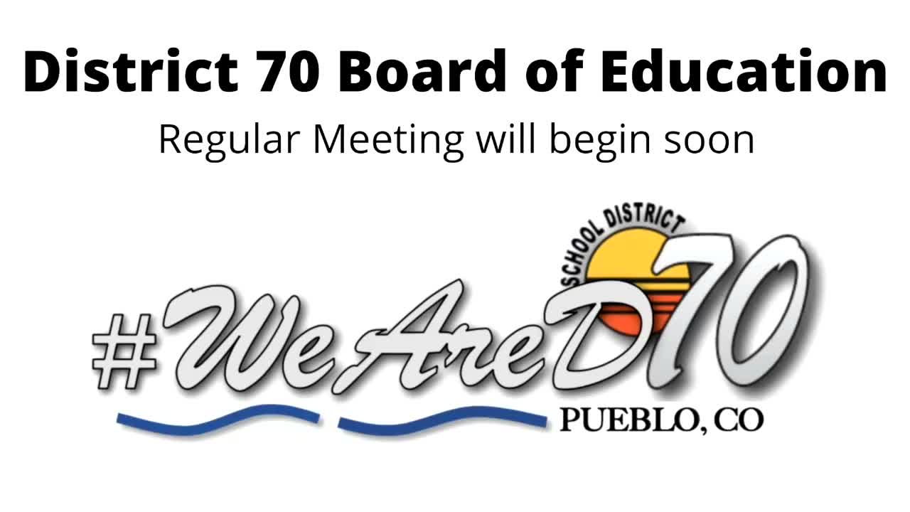 Pueblo County School District 70 meeting adjourns amid procedural dispute; planned swearing‑in postponed