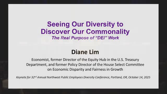 Diane Lim urges 'intersectional' economics and better data at Northwest diversity conference