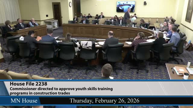 Youth skills training pathway adjusted administratively; House bill held over