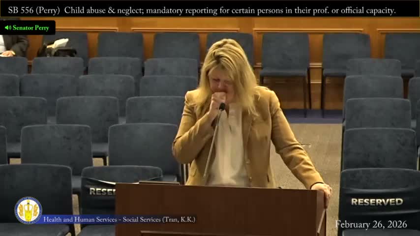 Subcommittee advances expansion of mandatory reporter duties to cover electronic solicitation and repeat offender presence