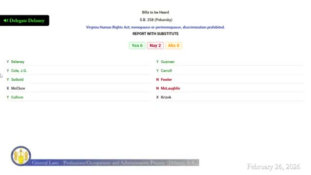 Subcommittee reports bill to limit potential conflicts on Virginia Auctioneers Board