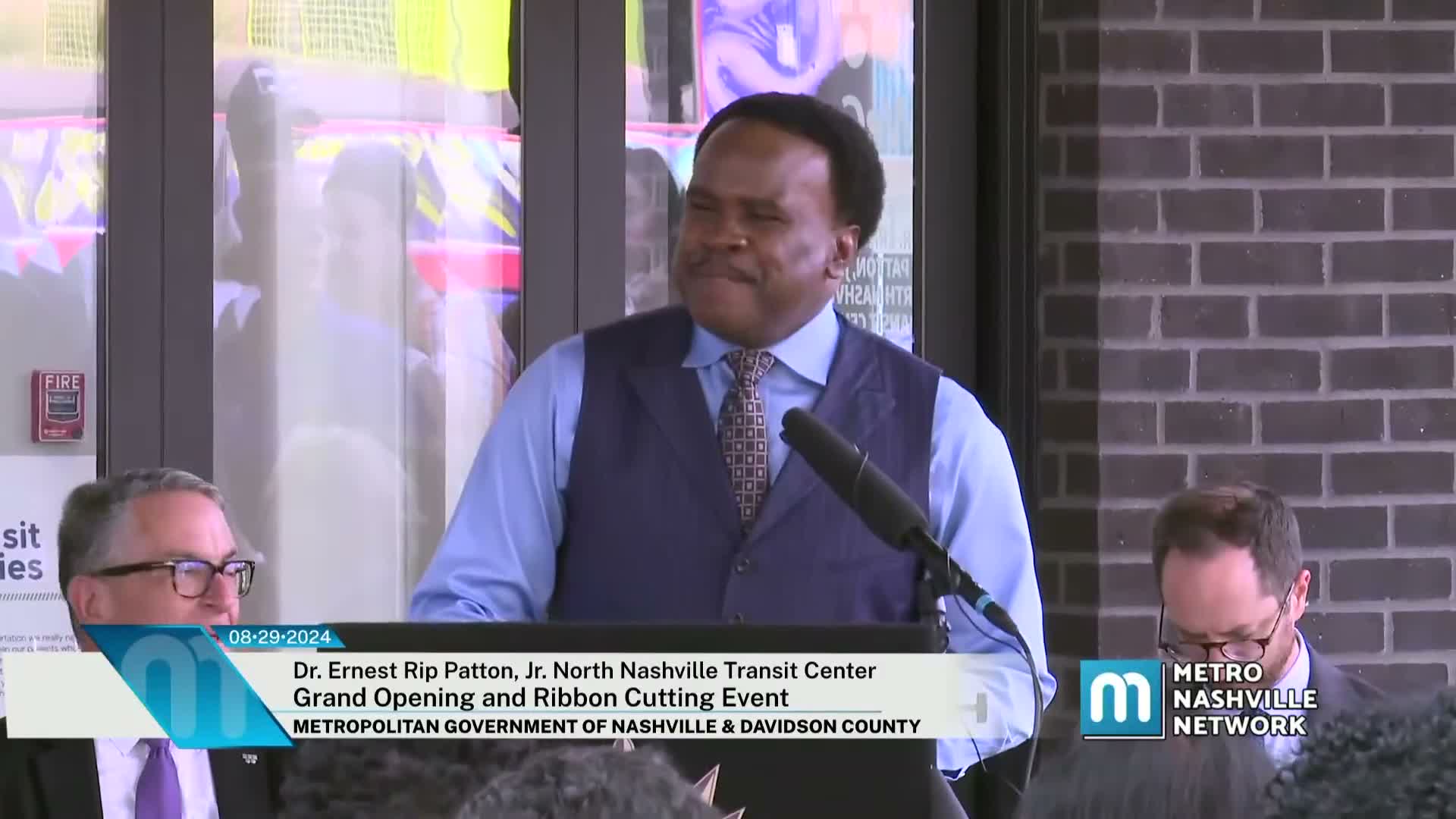 WeGo, city and federal partners open Dr. Ernest 'Rip' Patton Jr. North Nashville Transit Center