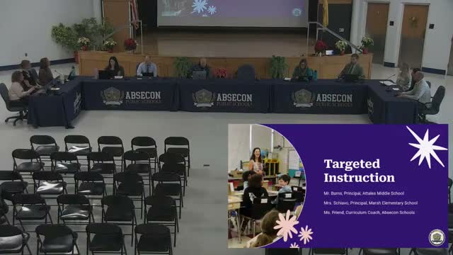 Absecon district lays out 2025–26 goals and credits targeted intervention for student growth