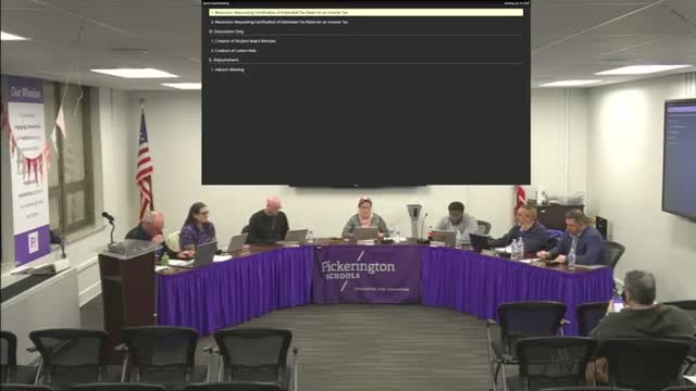 Pickerington Local board votes to request certification of 1.25% income-tax levy for May ballot