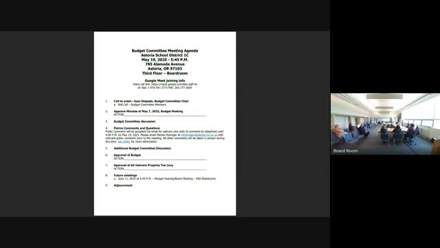 Budget committee adopts 2025–26 budget; members warn state revenue shortfall and declining enrollment could force cuts