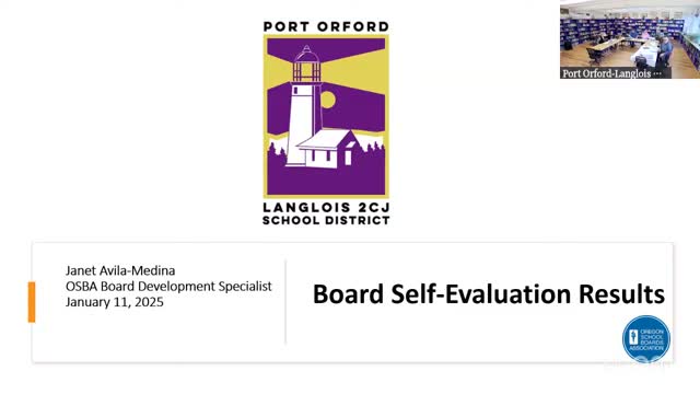 Port Orford-Langlois board prioritizes monitoring plan and community engagement after self-evaluation