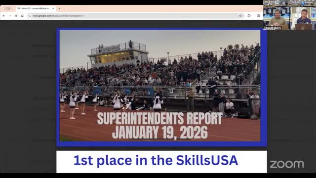 Superintendent Dr. Morris highlights student awards, athletics and facility plans
