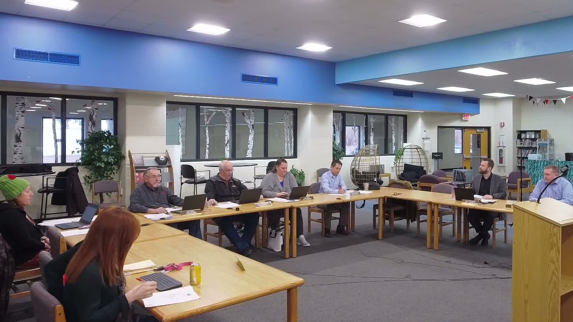 Board votes unanimously to convene closed session to discuss personnel matters under Wisconsin law