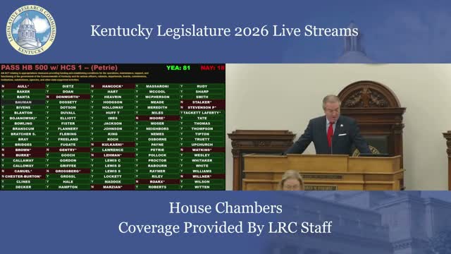 Votes at a glance: HB500 and HB504 outcomes in Kentucky House