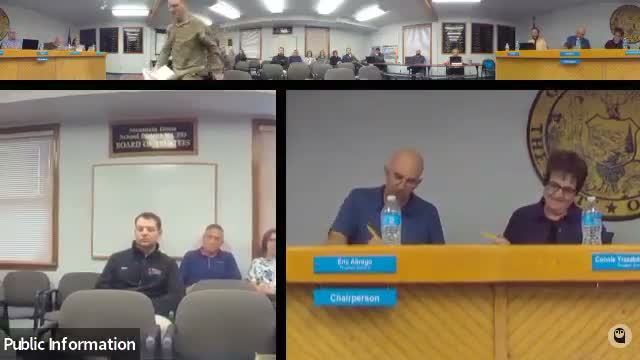 Colonel Dawson outlines school–base activities and trustees approve letter supporting Stevenson Elementary