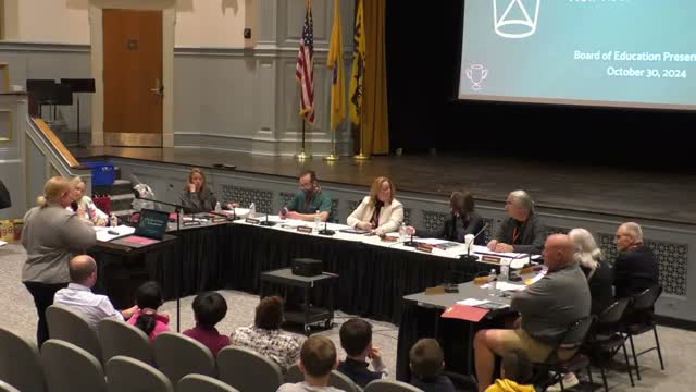 Oradell students demonstrate new Heggerty literacy lessons and Amplify Desmos math in board meeting