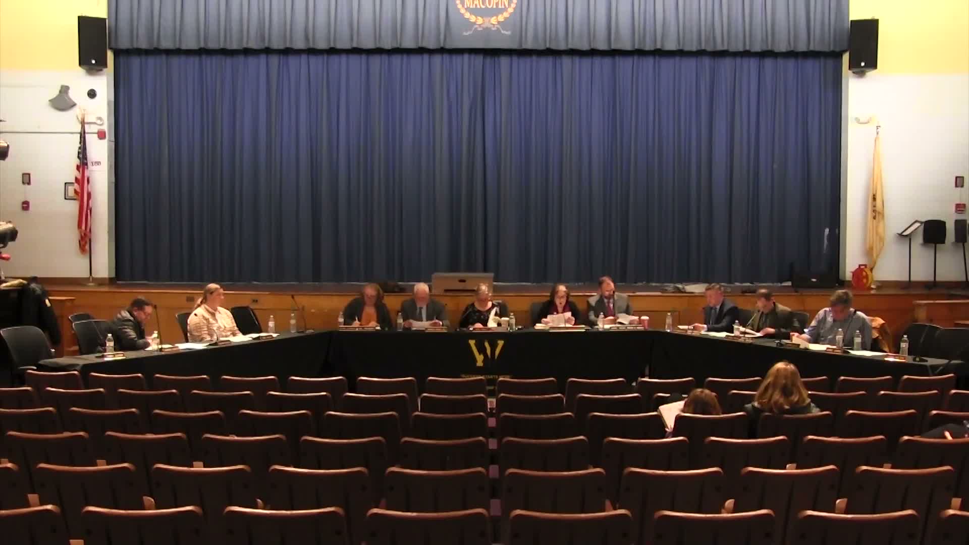 District briefs board on financial stability goals and stabilization aid application