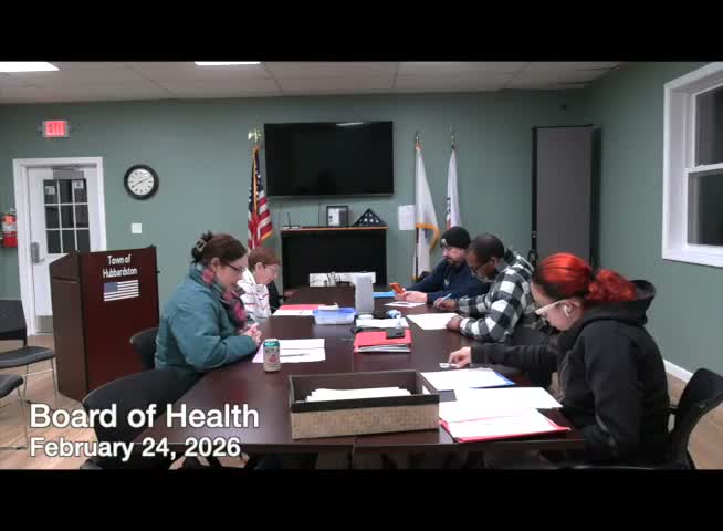 Board reviews inspector fees, budget projections and a part-time town nurse proposal