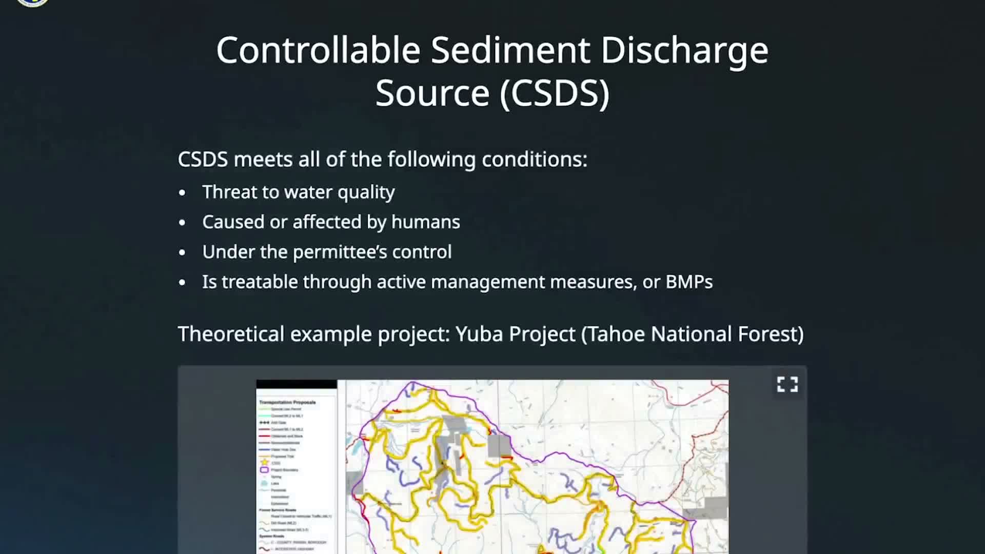 Presenter details CSDS rules and 10-year CSSRP watershed planning requirements