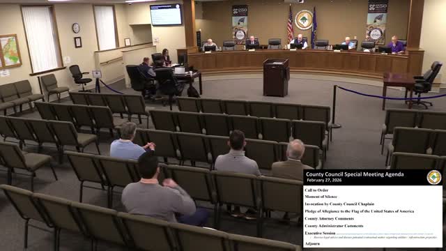 Oconee County Council holds special meeting, moves into executive session on potential utility and infrastructure contracts