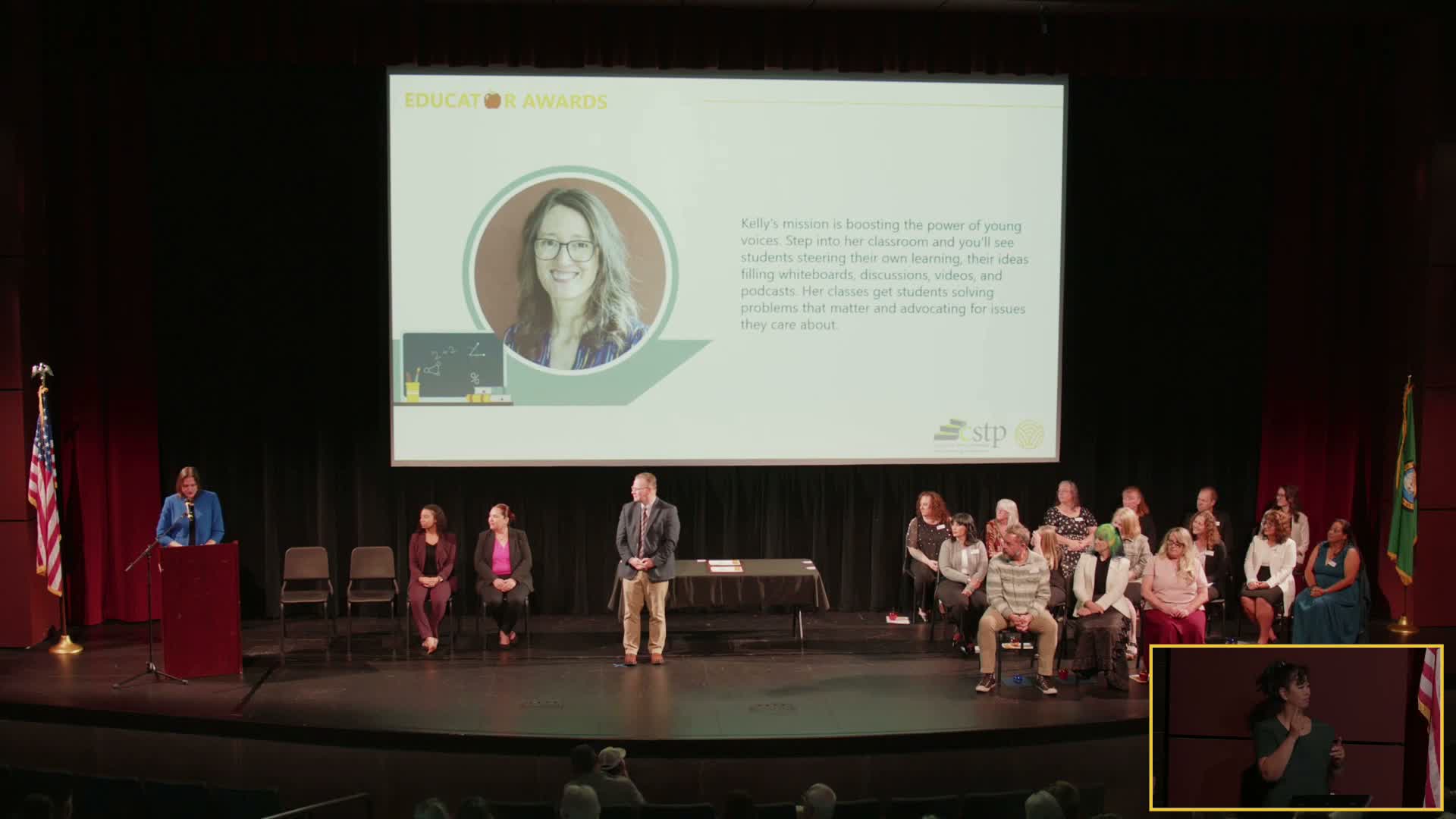 Washington honors regional and state educators at OSPI recognition ceremony