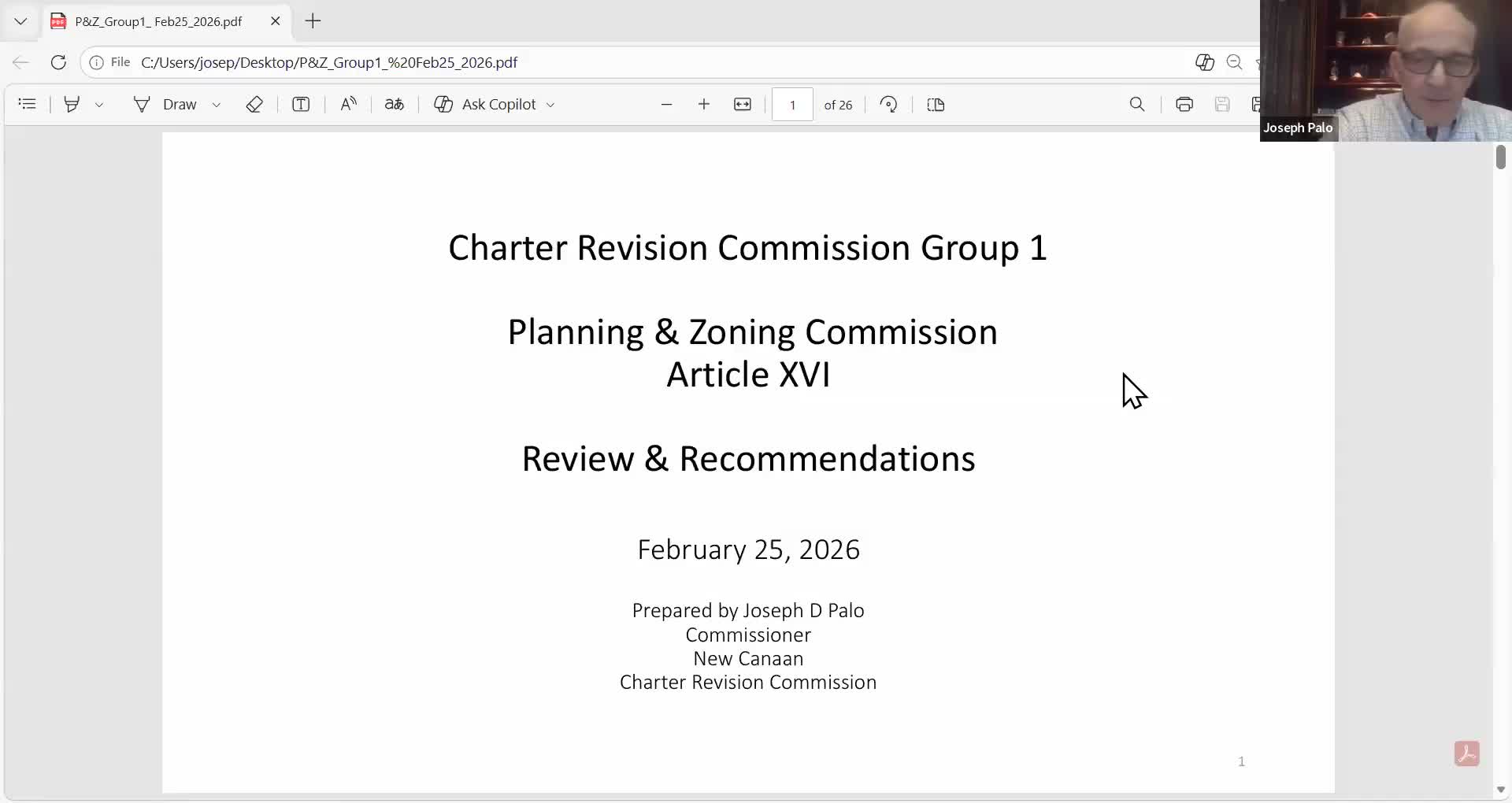 Charter Revision commissioners weigh putting New Canaan Planning & Zoning election to voters