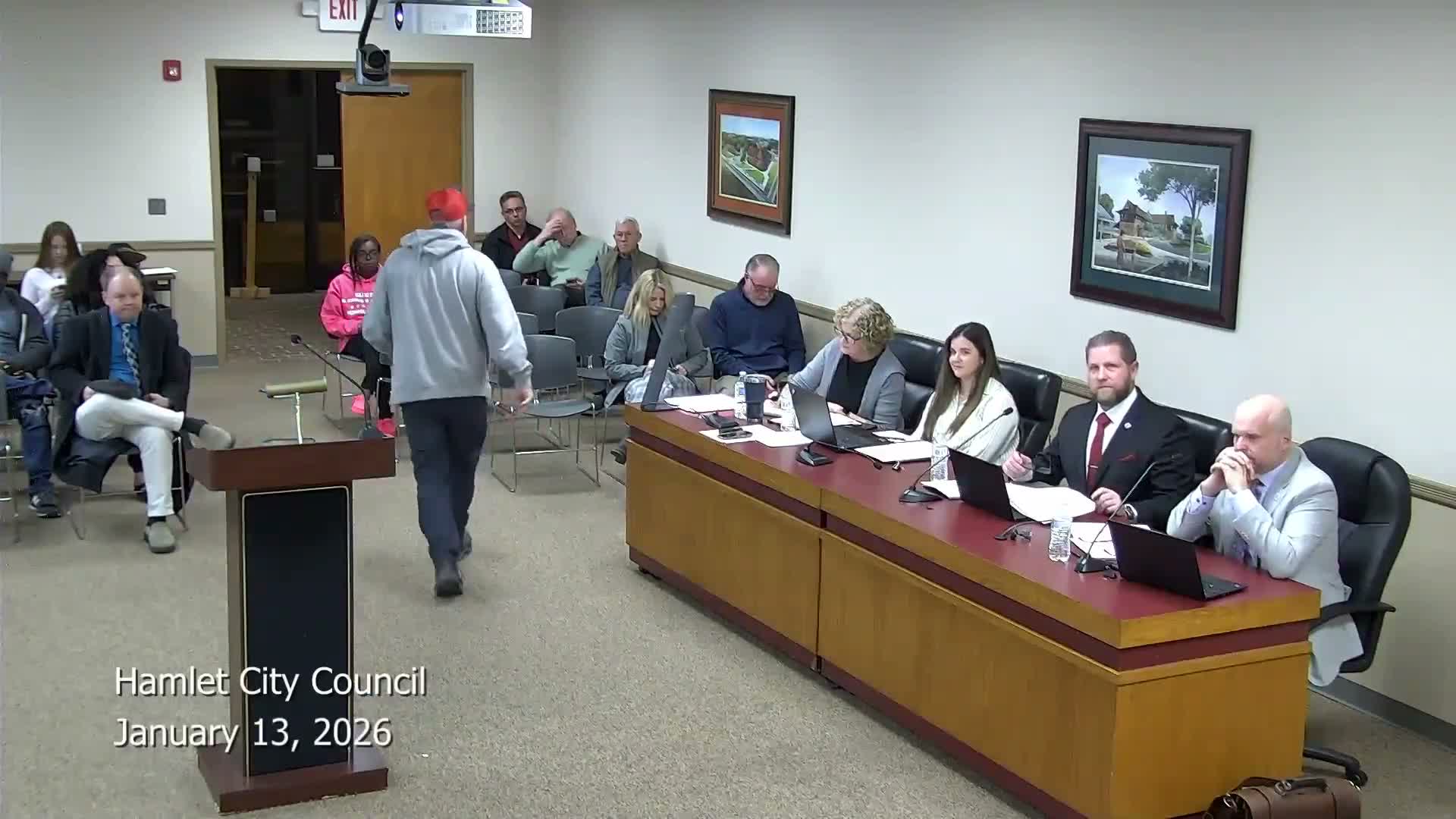 Hamlet council adopts decorum rules, awards water-plant contract and approves fees, appointments and property actions