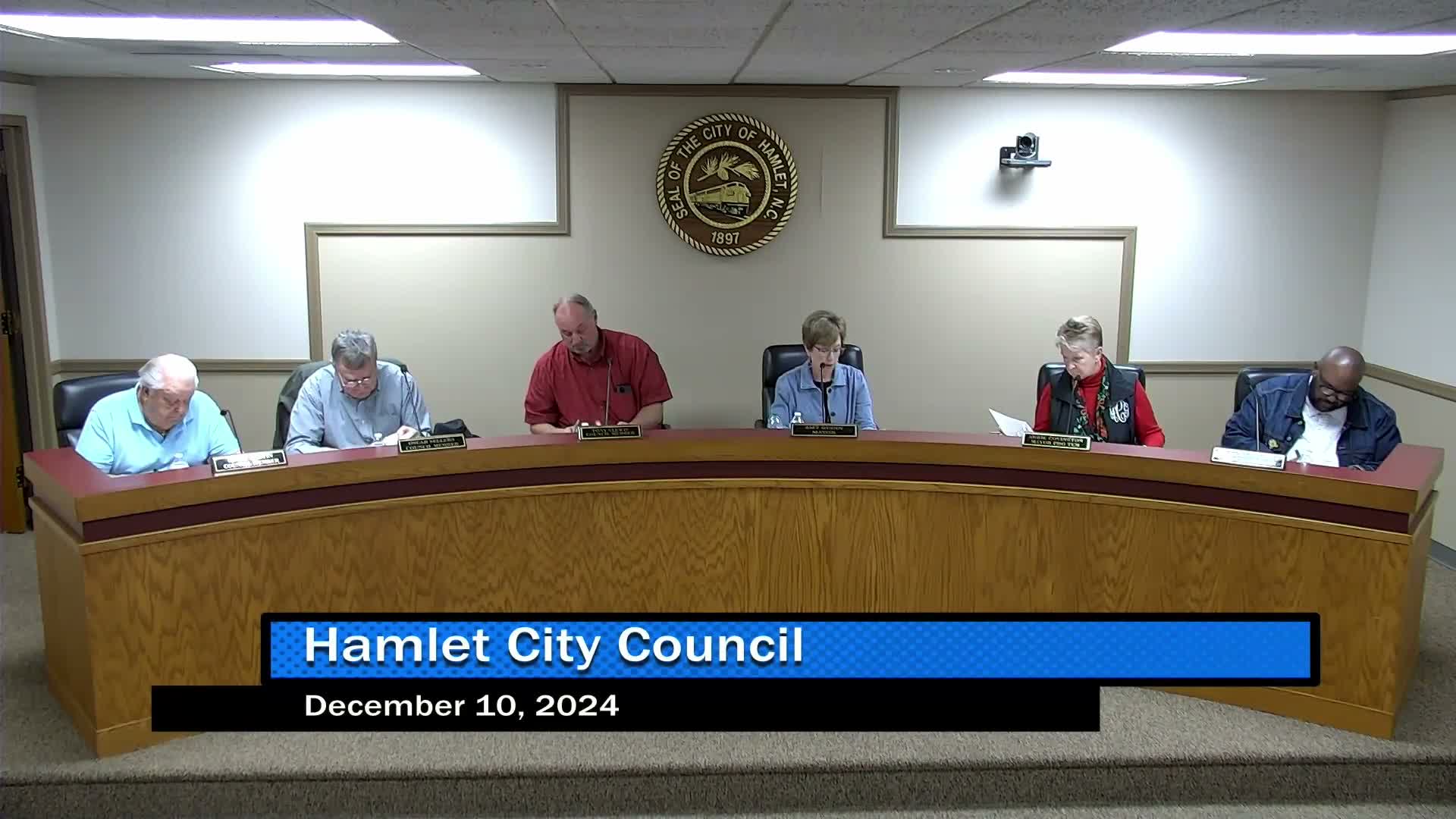 Hamlet City Council aligns ABC board terms, reappoints Belinda Whitley and approves 2025 schedule